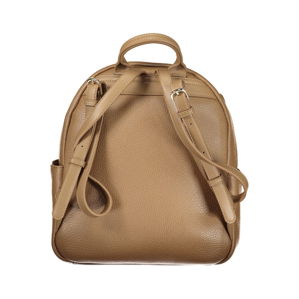 Mario Valentino Brown Polyurethane Women's Women's Backpack