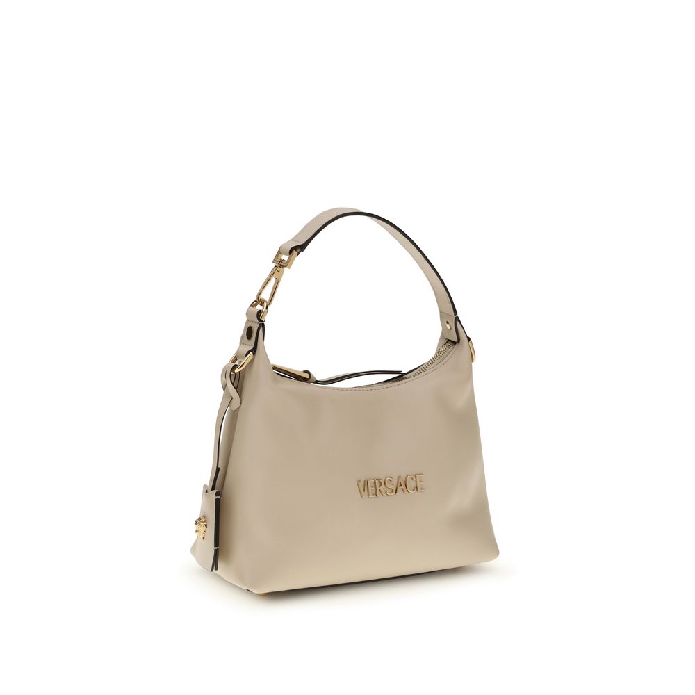 Versace Beige Calf Leather Bos Taurus Women's Handbag
