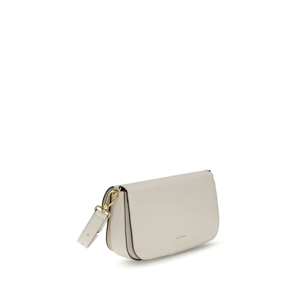 Coccinelle White Calf Leather Bos Taurus Shoulder Women's Bag