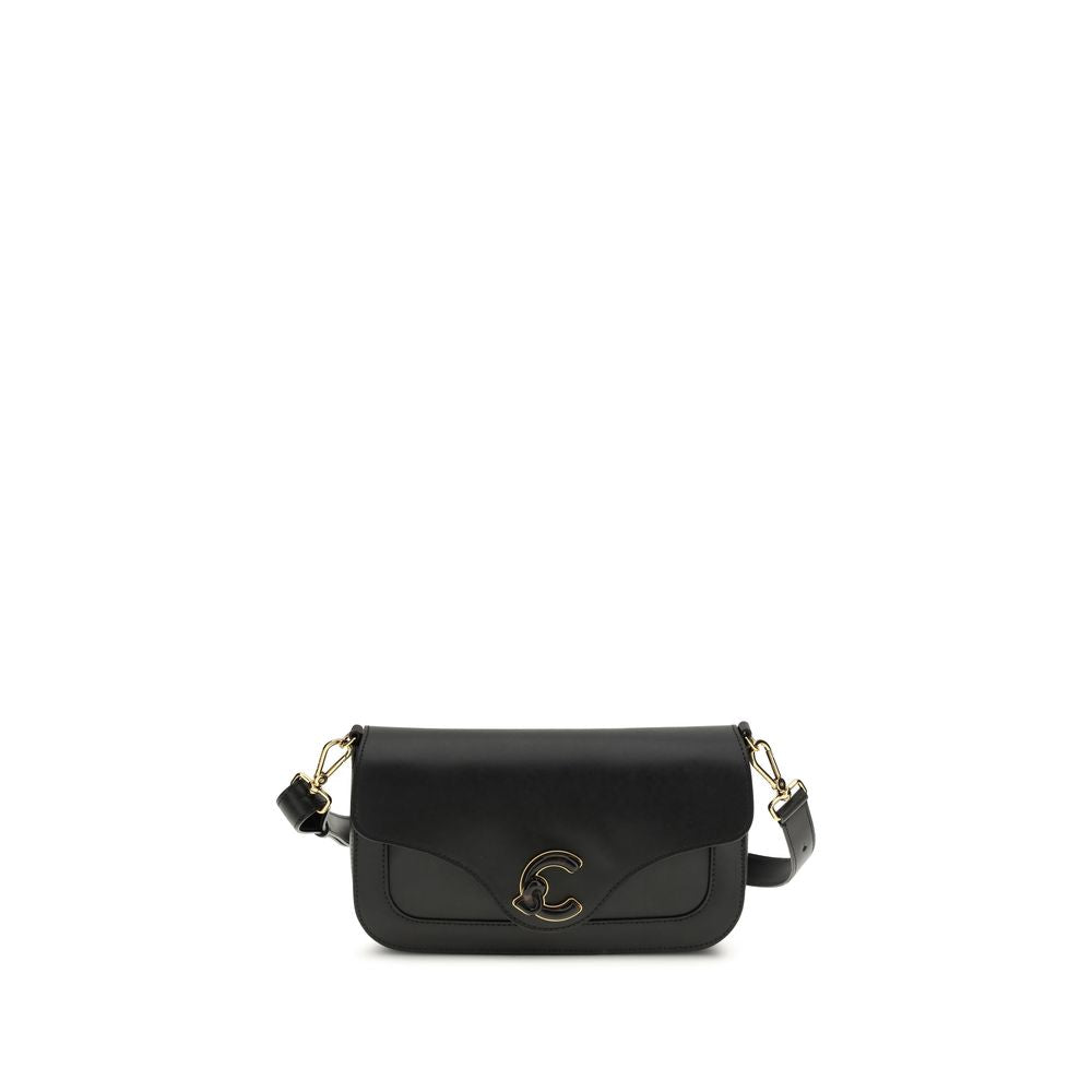 Coccinelle Black Calf Leather Bos Taurus Shoulder Women's Bag
