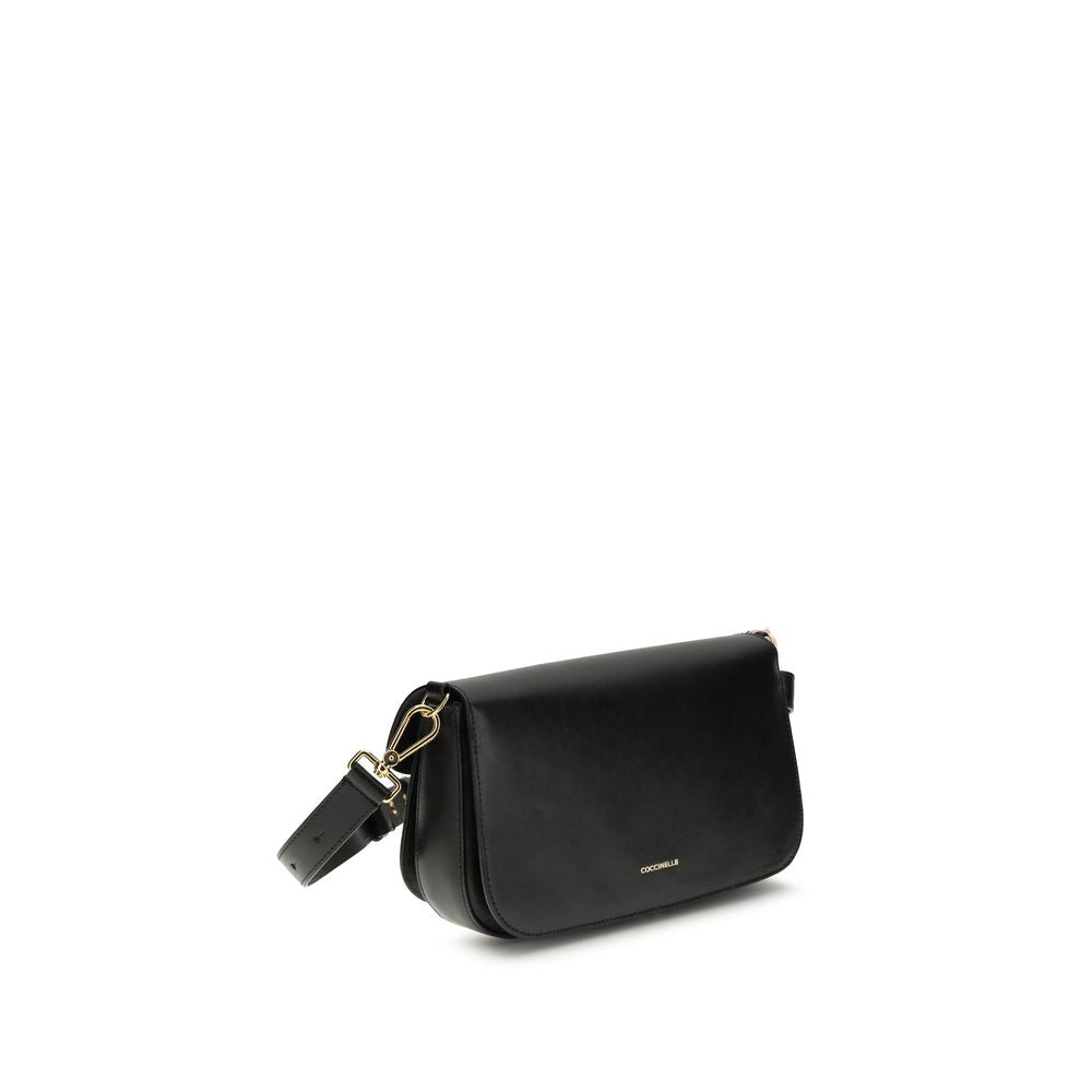 Coccinelle Black Calf Leather Bos Taurus Shoulder Women's Bag