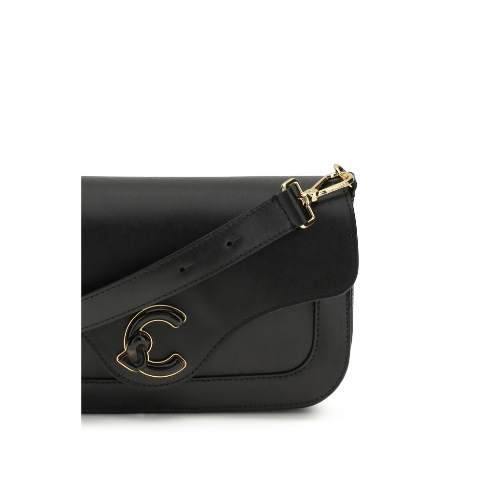 Coccinelle Black Calf Leather Bos Taurus Shoulder Women's Bag