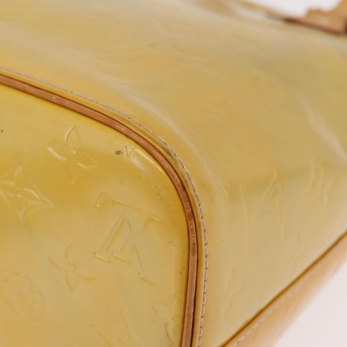 Louis Vuitton Houston Monogram Vernis Yellow Patent_Leather Handbag (Pre-Owned)