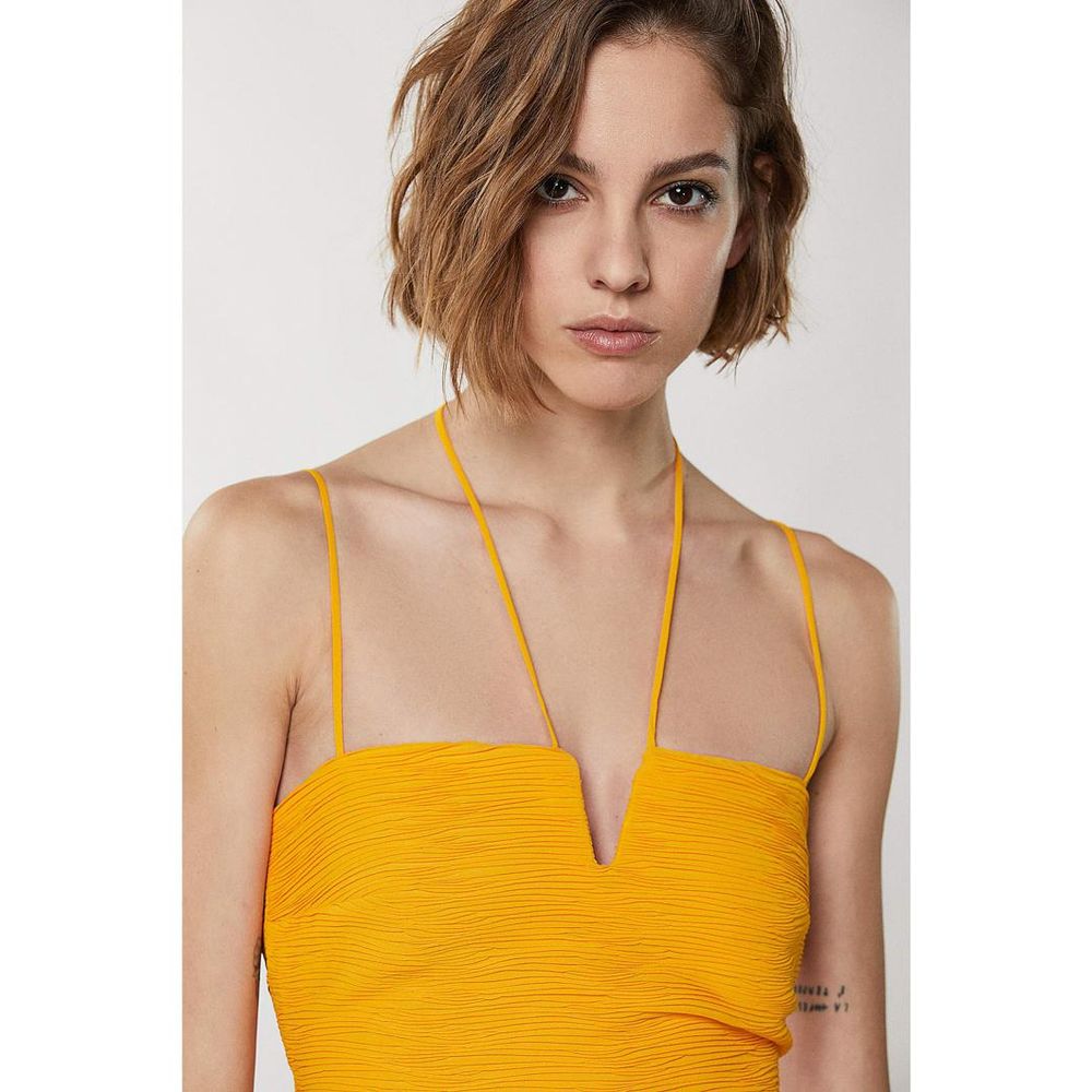 Patrizia Pepe Orange Polyester Casual Women's Dress