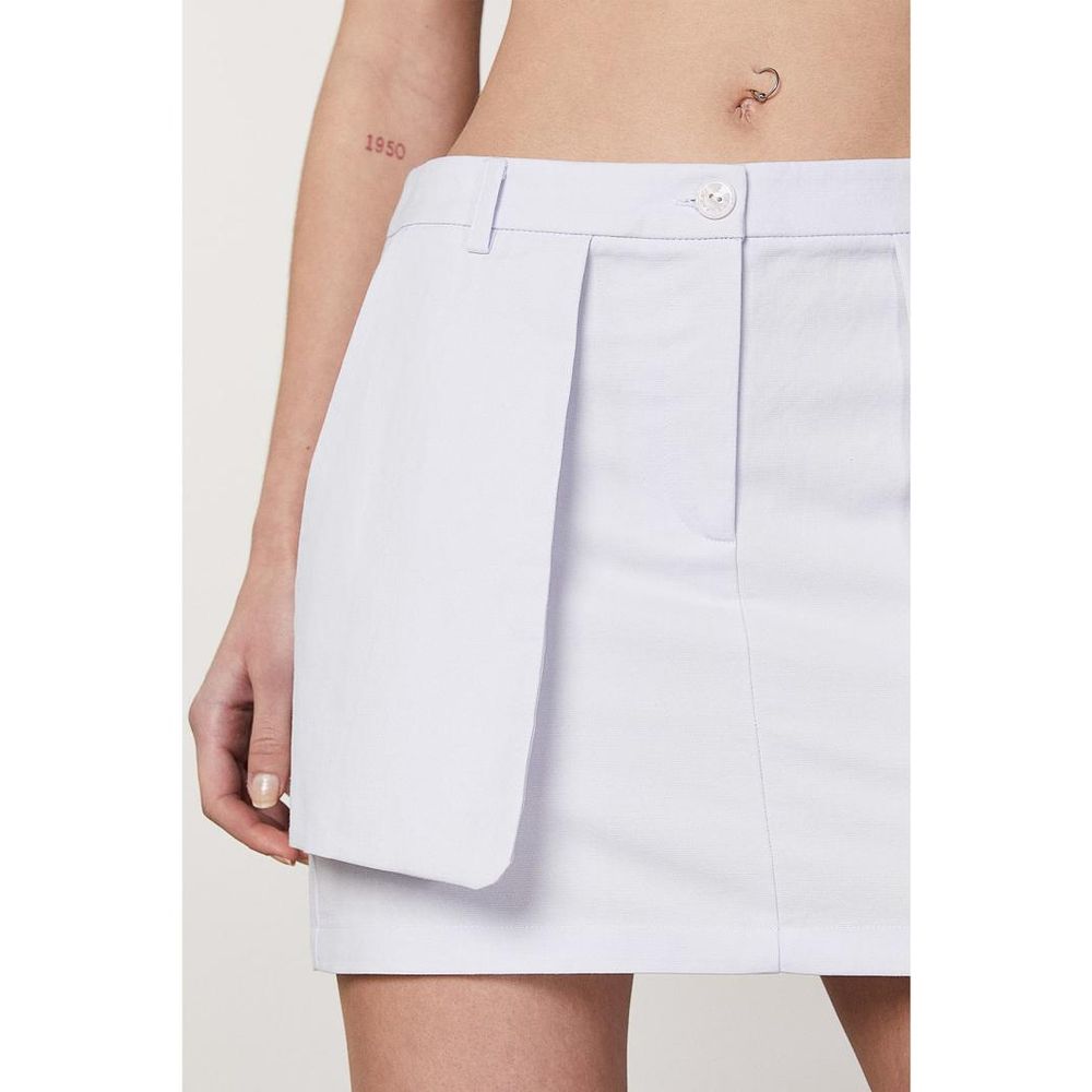Patrizia Pepe Purple Cotton Mini Women's Skirt