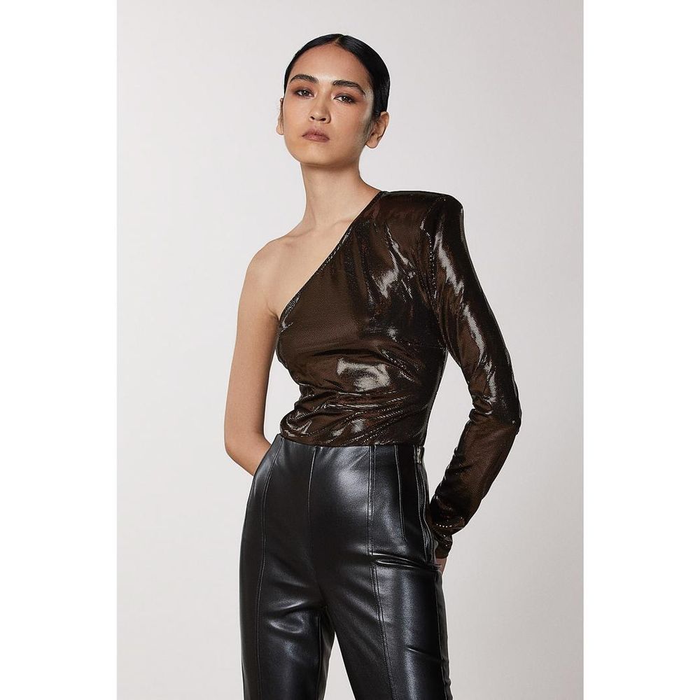 Patrizia Pepe Brown Acetate Women's Blouse