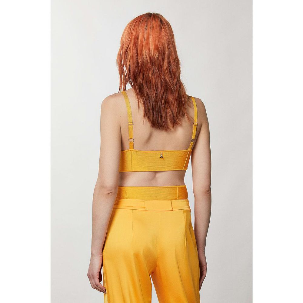 Patrizia Pepe Orange Viscose Tank Women's Tops
