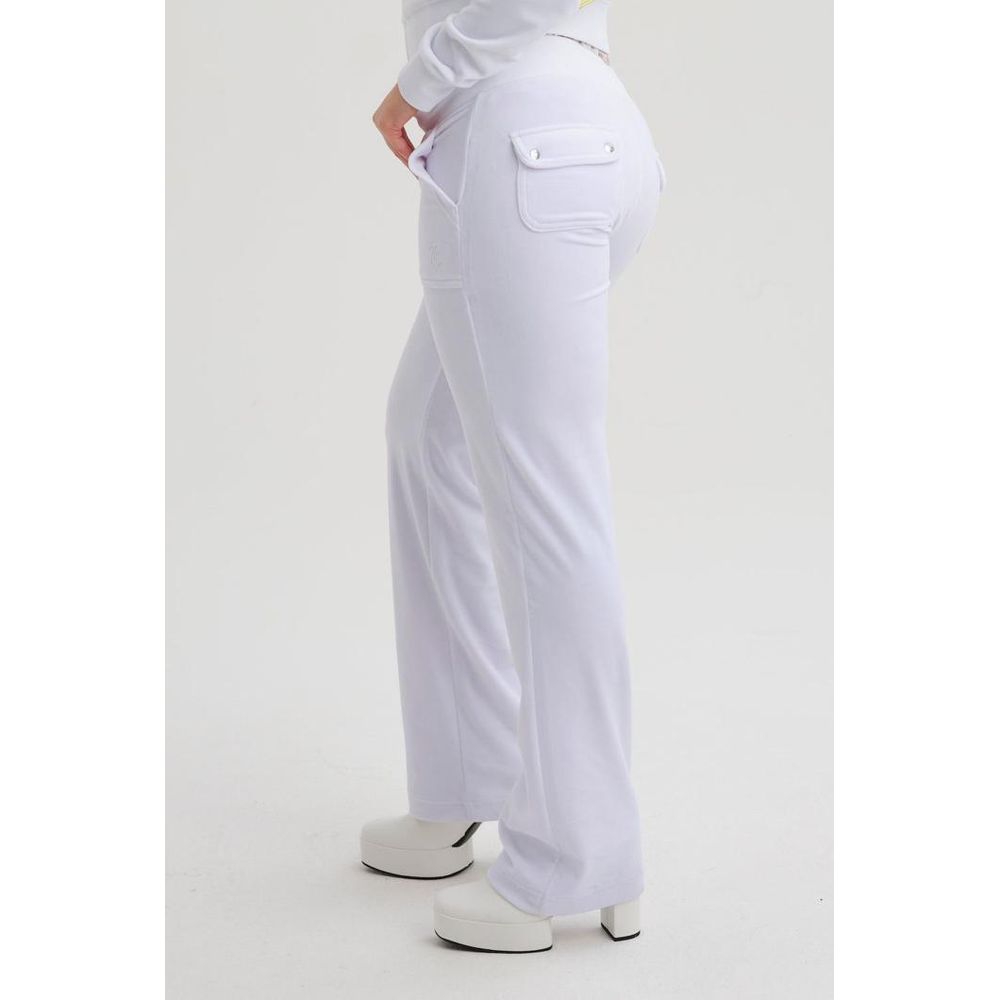 Juicy Couture White Polyester Casual Women's Pants