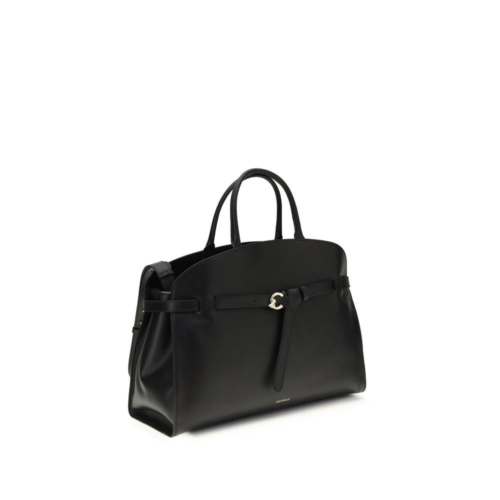 Coccinelle Black Calf Leather Bos Taurus Women's Handbag