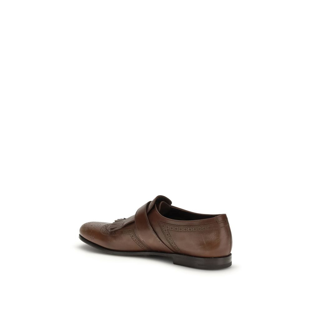 Church's Brown Calf Leather Bos Taurus Slip-On Men's Loafers