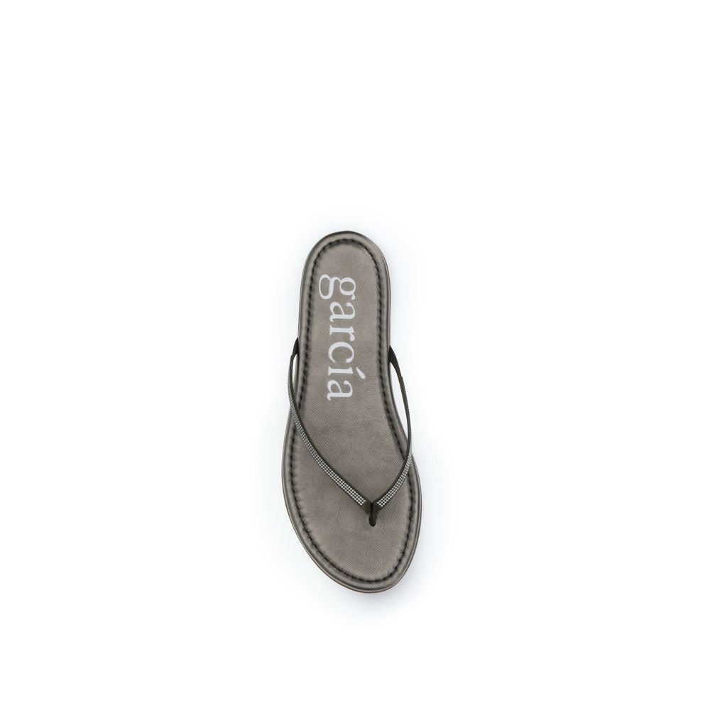 Pedro García Bicolor Crystals Flat Women's Sandals