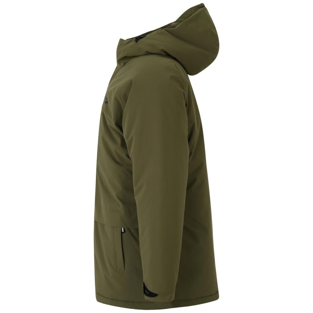 Fila Green Polyester Men's Parka