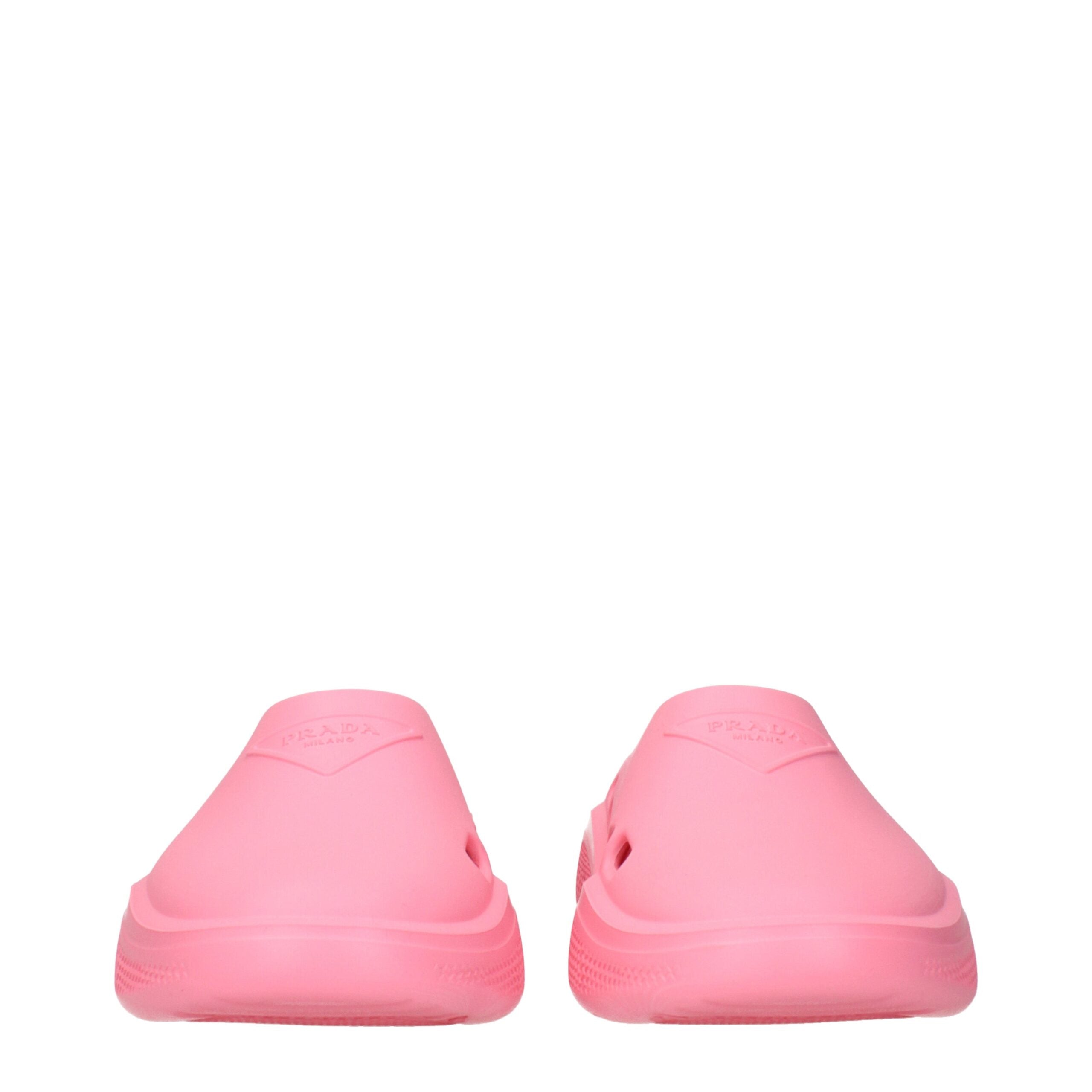 Prada Pink Cotton Women's Slippers