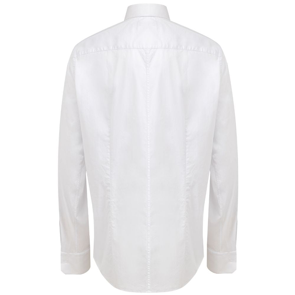 Dolce & Gabbana White Cotton Dress Men's Shirt