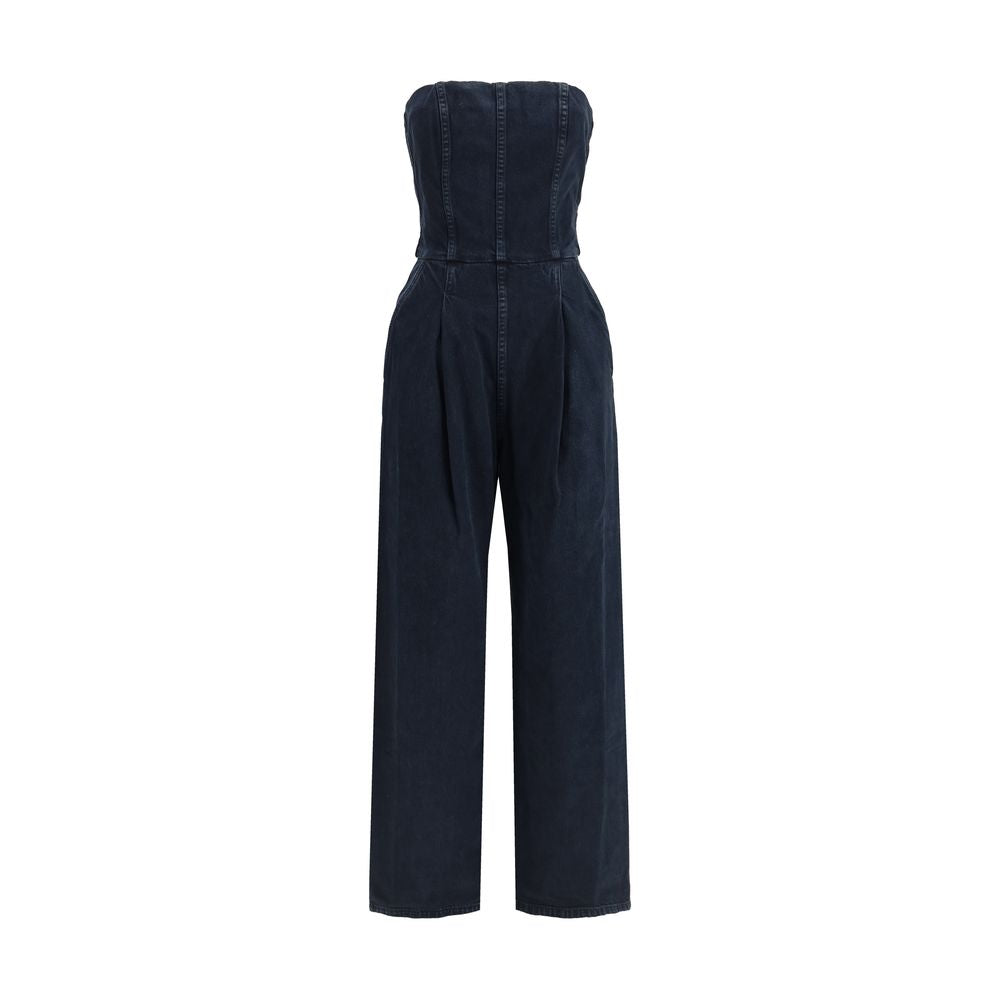 Agolde Blue Cotton Women's Jumpsuit