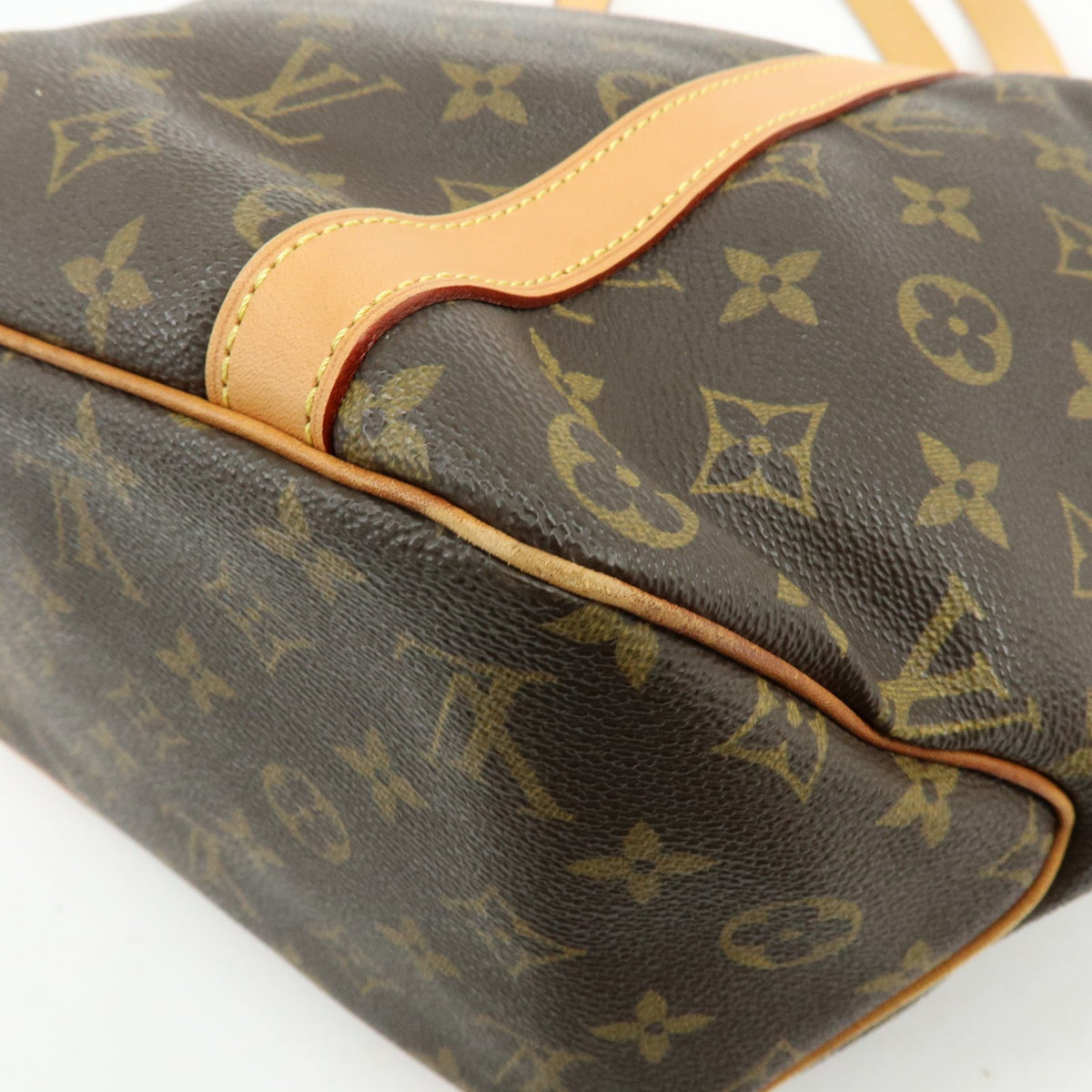 Louis Vuitton Shopping Sac Monogram Canvas Brown Canvas Handbag (Pre-Owned)