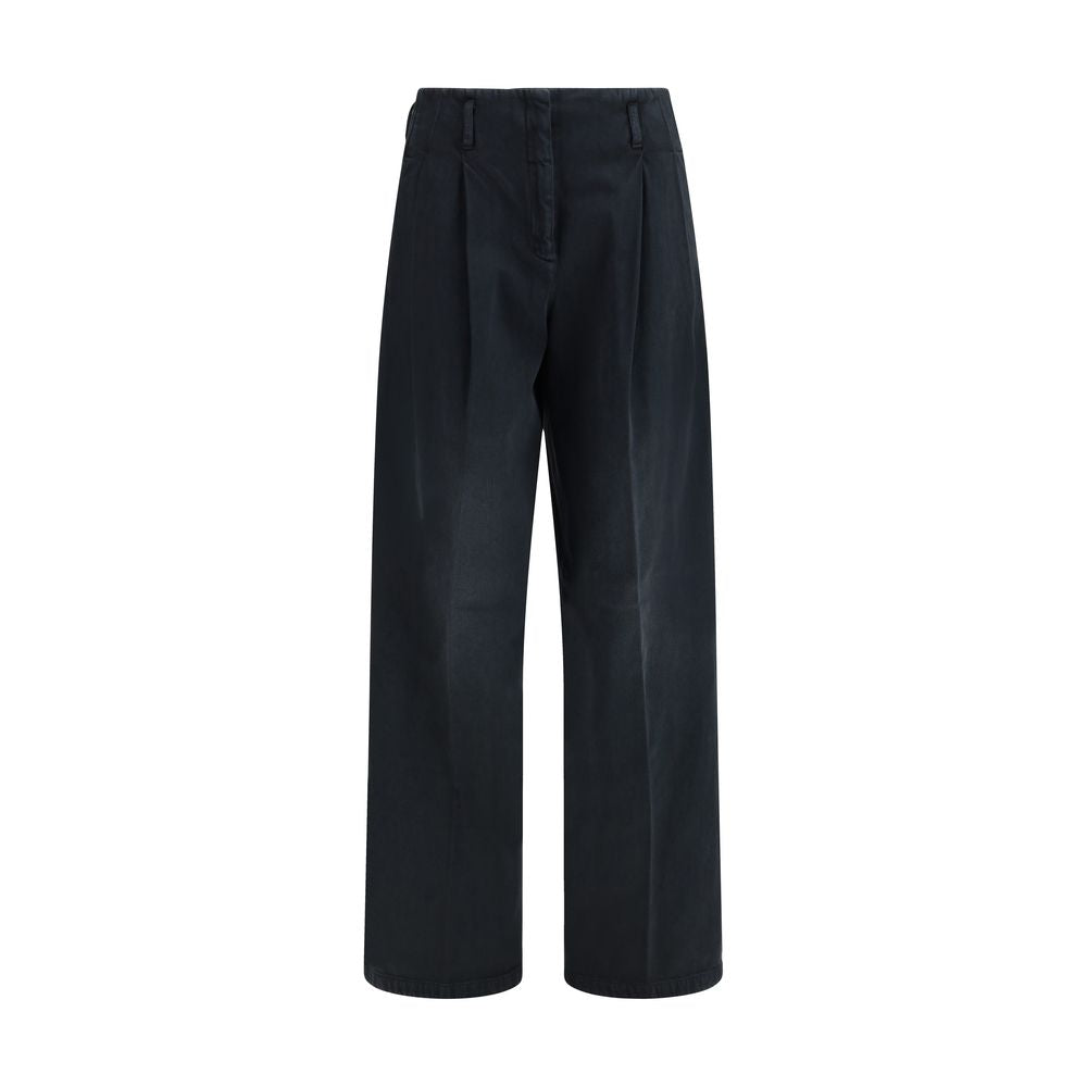 Golden Goose Black Cotton Casual Women's Pants