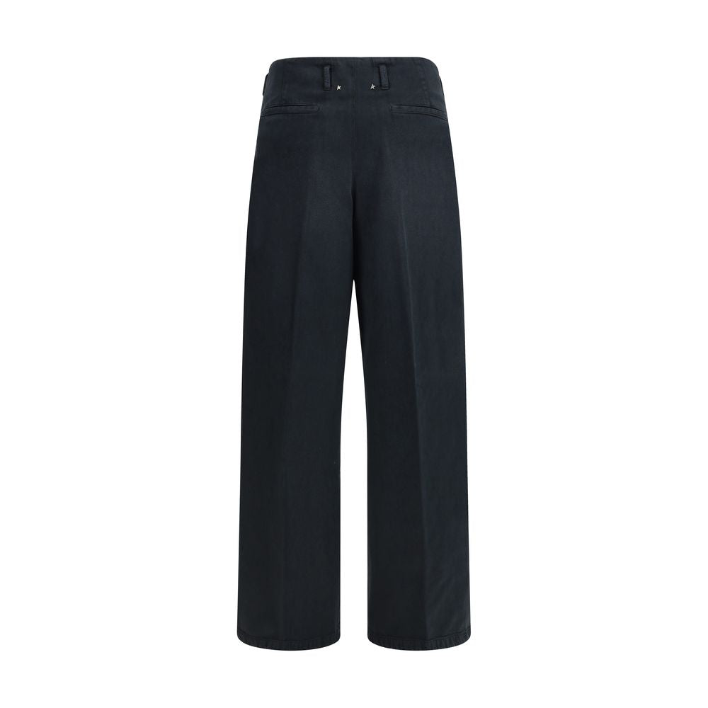 Golden Goose Black Cotton Casual Women's Pants