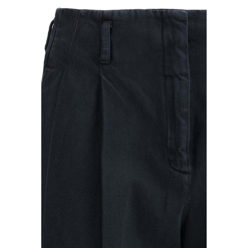 Golden Goose Black Cotton Casual Women's Pants