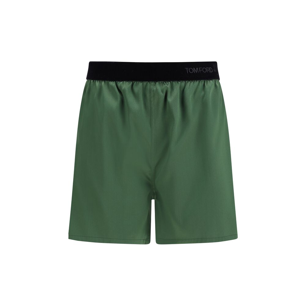 Tom Ford Bicolor Silk Bermuda Women's Shorts