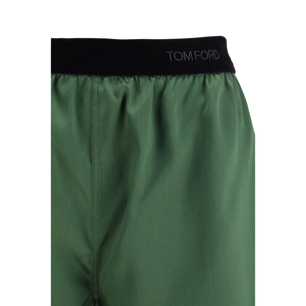 Tom Ford Bicolor Silk Bermuda Women's Shorts