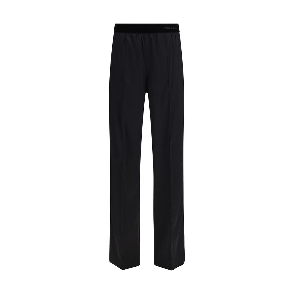 Tom Ford Black Silk Casual Women's Pants