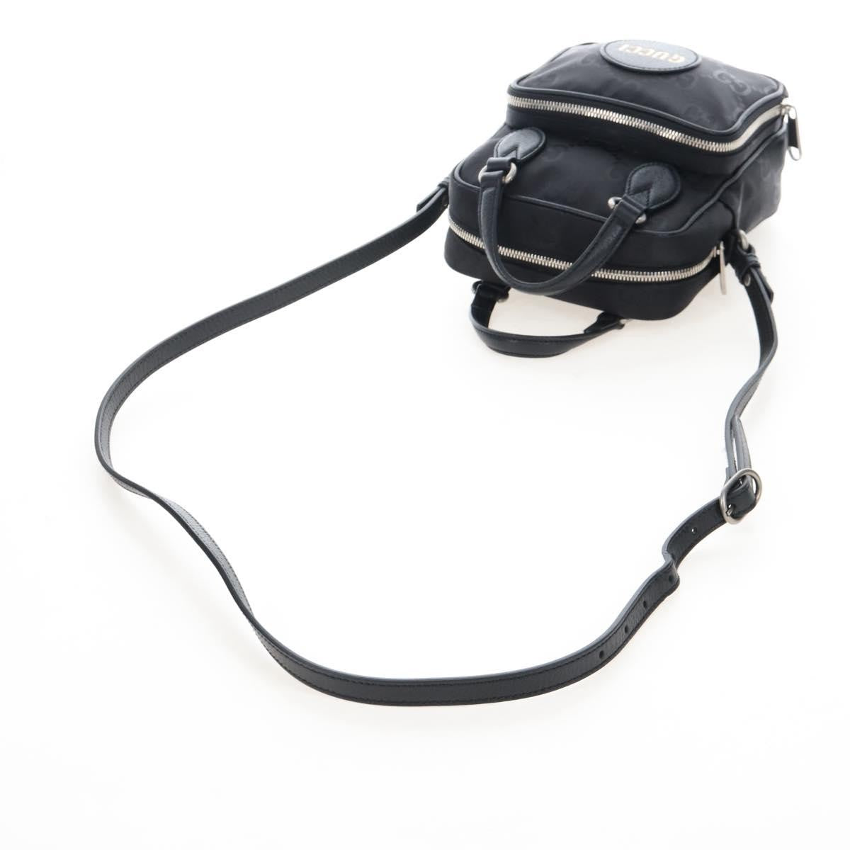 Gucci Off The Grid Messenger Gg Econyl Black Canvas Handbag (Pre-Owned)