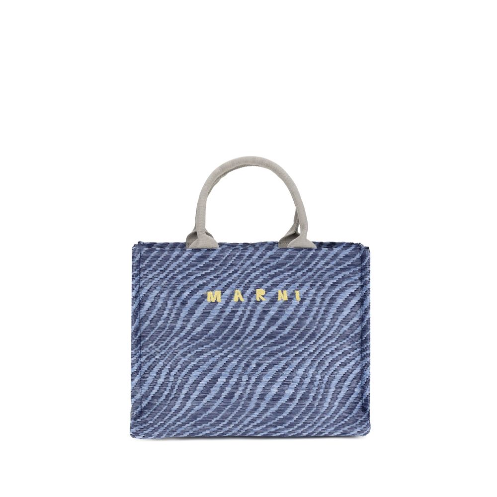 Marni Blue Nylon Shoulder Women's Bag