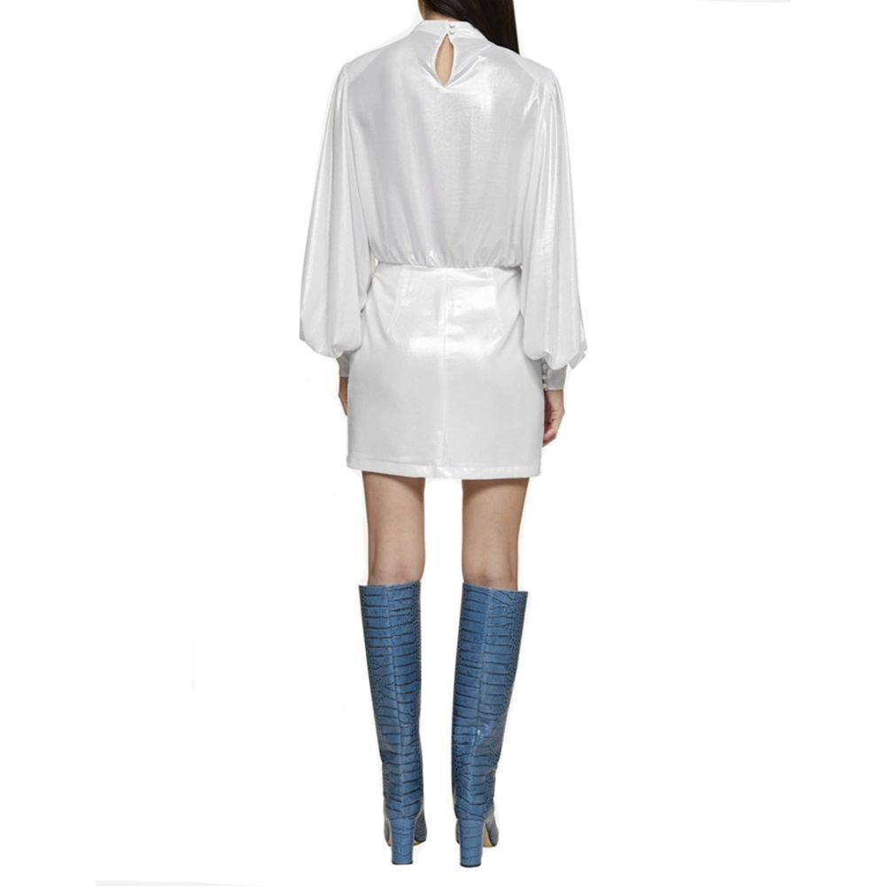 BLANCA VITA White Polyester Casual Women's Dress
