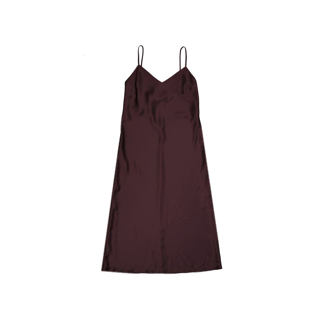 BLANCA VITA Purple Silk Casual Women's Dress