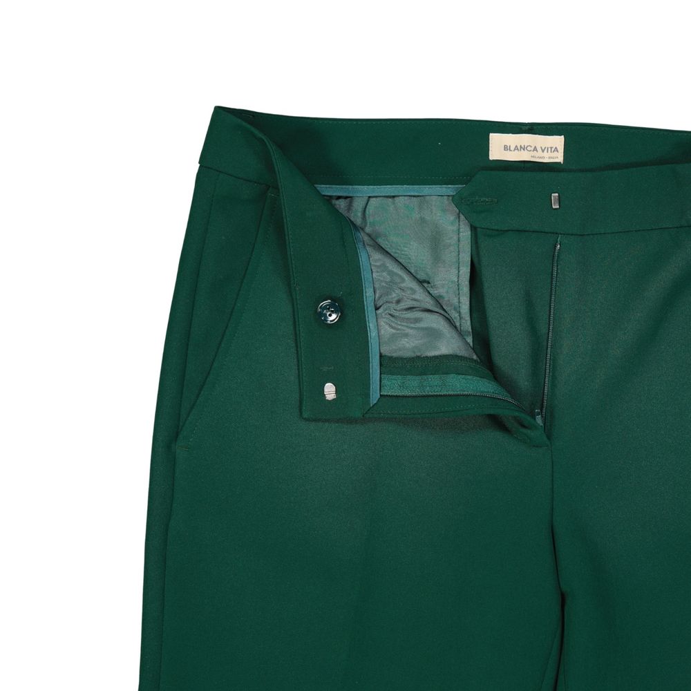 BLANCA VITA Bicolor Elastane Casual Women's Pants