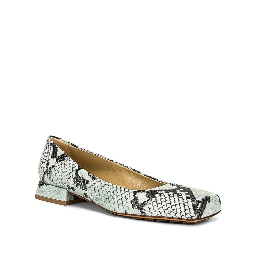 Bottega Veneta Bicolor Calfskin Ballet Women's Flats