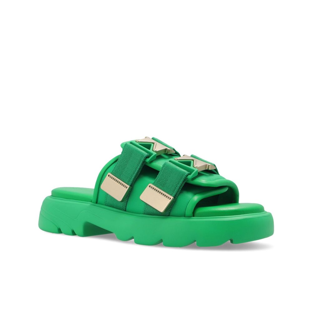Bottega Veneta Bicolor Nylon Women's Slides