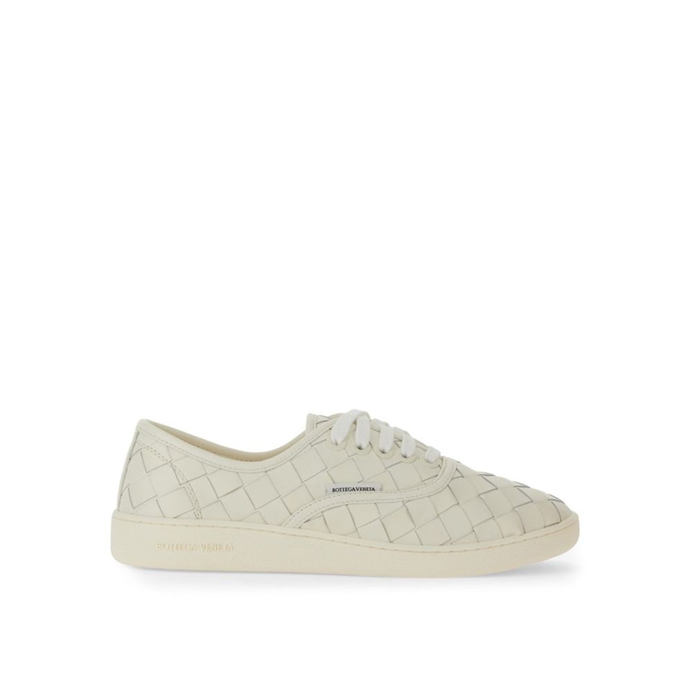 Bottega Veneta White Calfskin Men's Sneakers