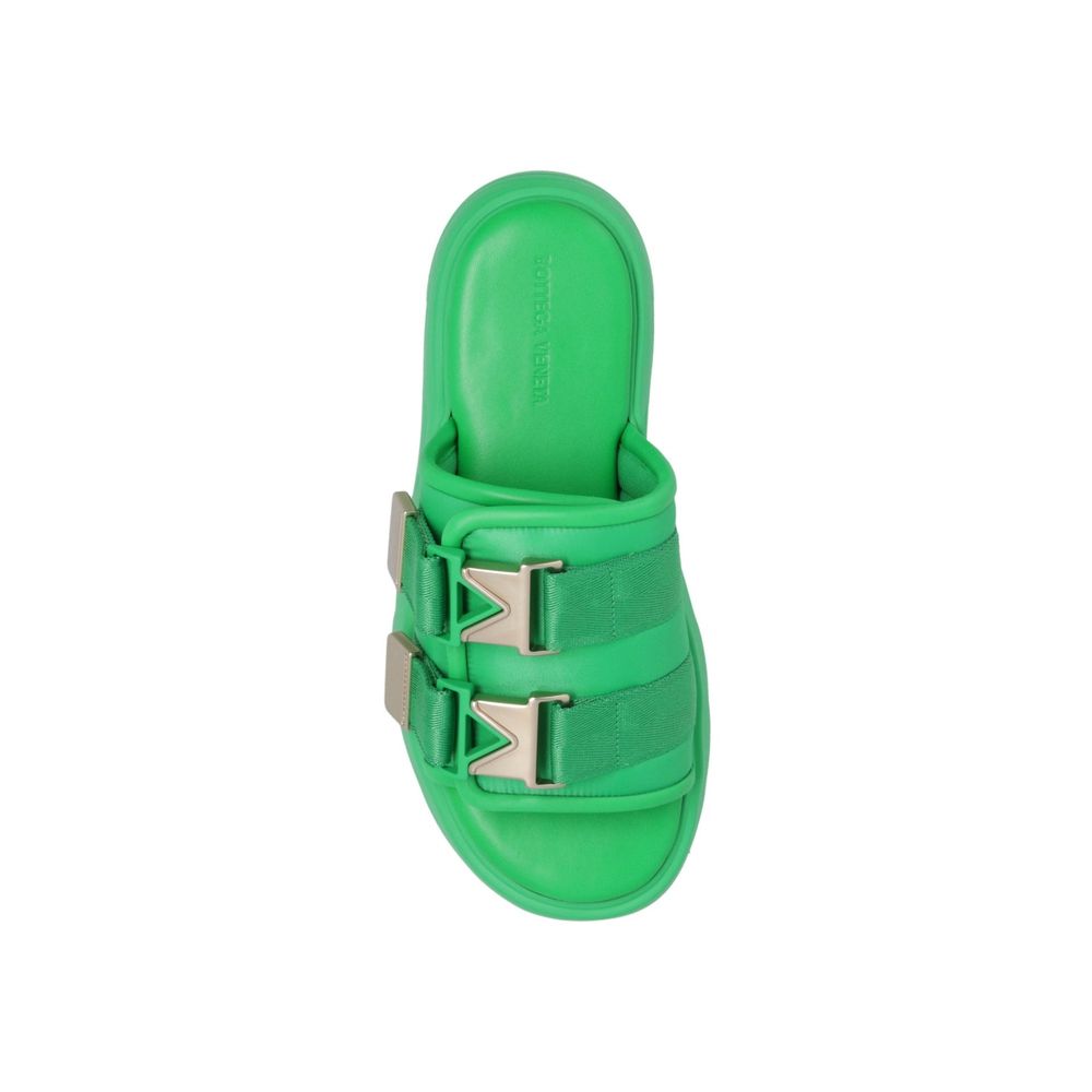 Bottega Veneta Bicolor Nylon Women's Slides