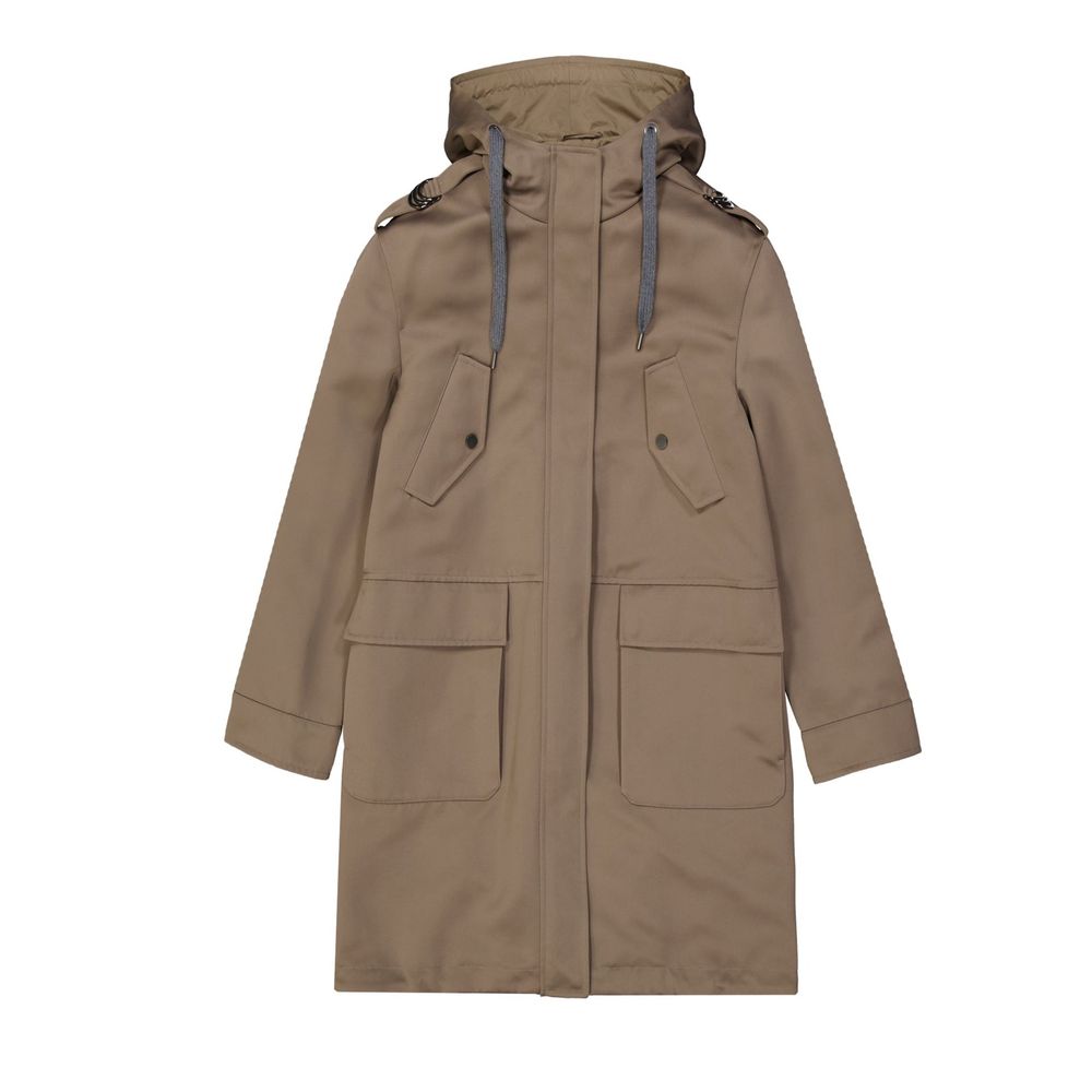 Brunello Cucinelli Brown Polyester Women's Parka