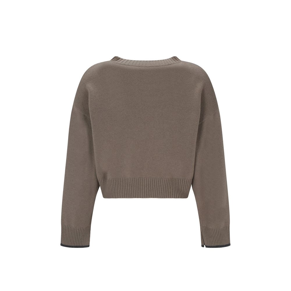 Brunello Cucinelli Beige Cashmere Women's Sweater