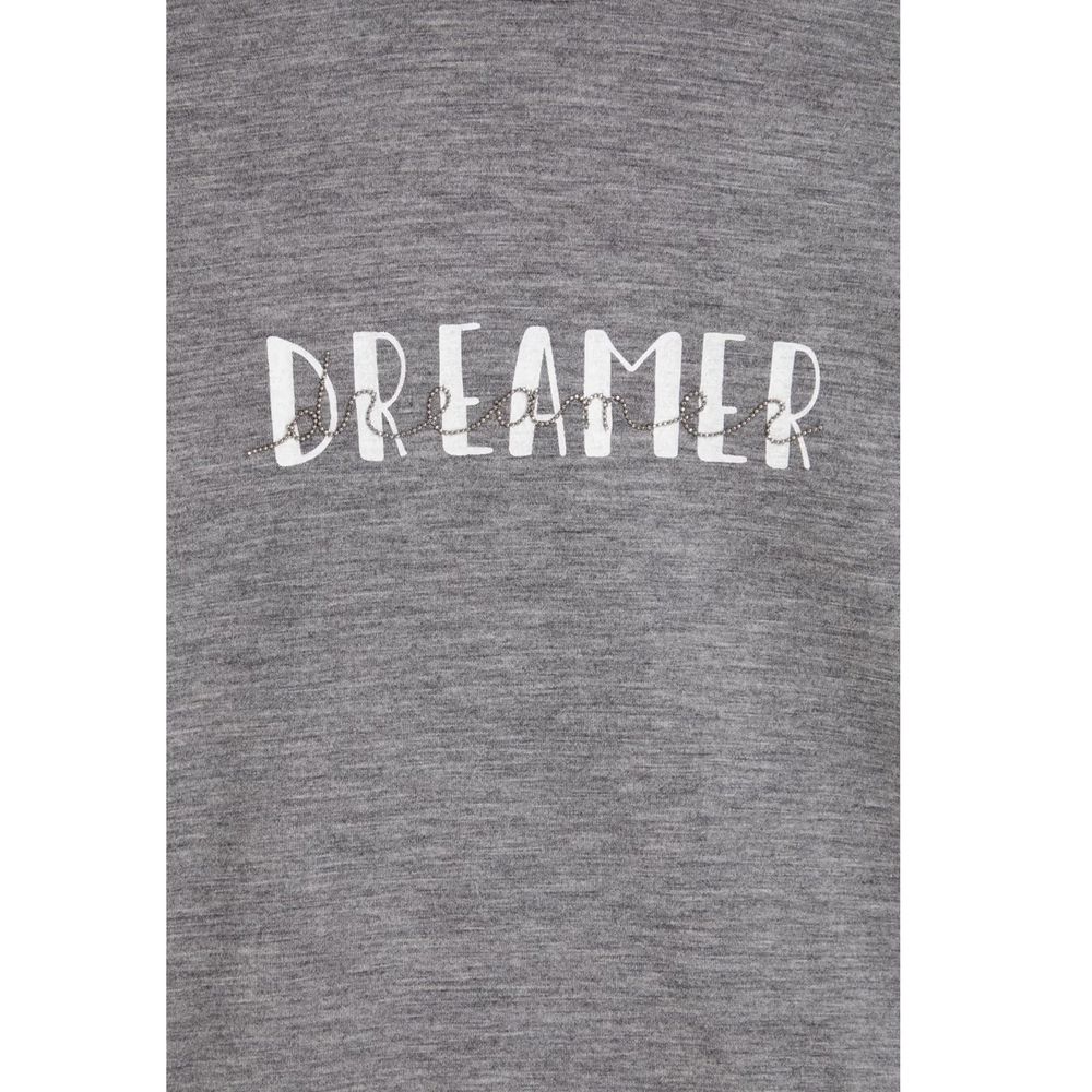 Brunello Cucinelli Gray Elastane Women's T-Shirt
