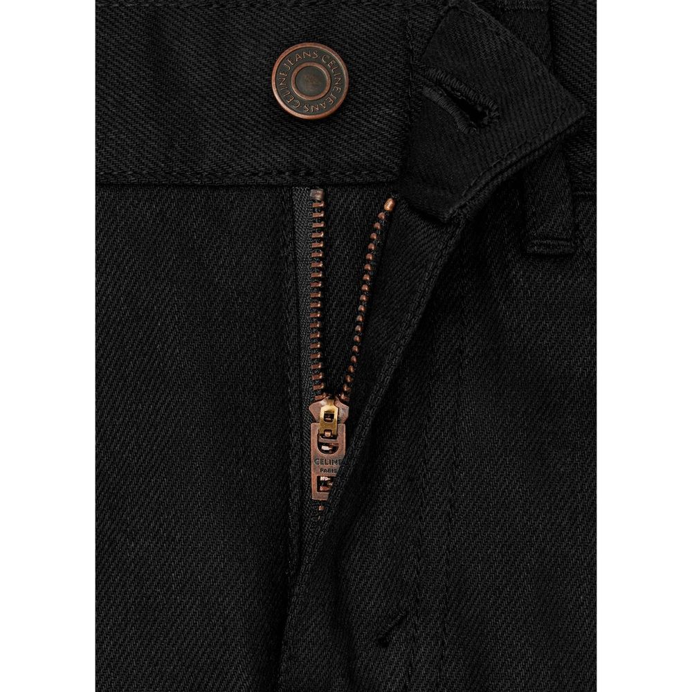 Celine Black Cotton Skinny Women's Jeans