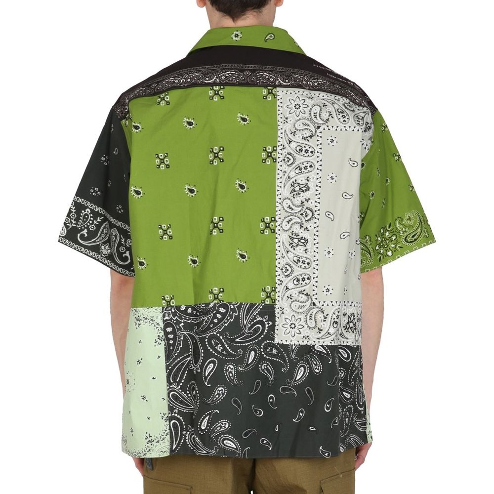 Kenzo Bicolor Cotton Shortsleeve Men's Shirt