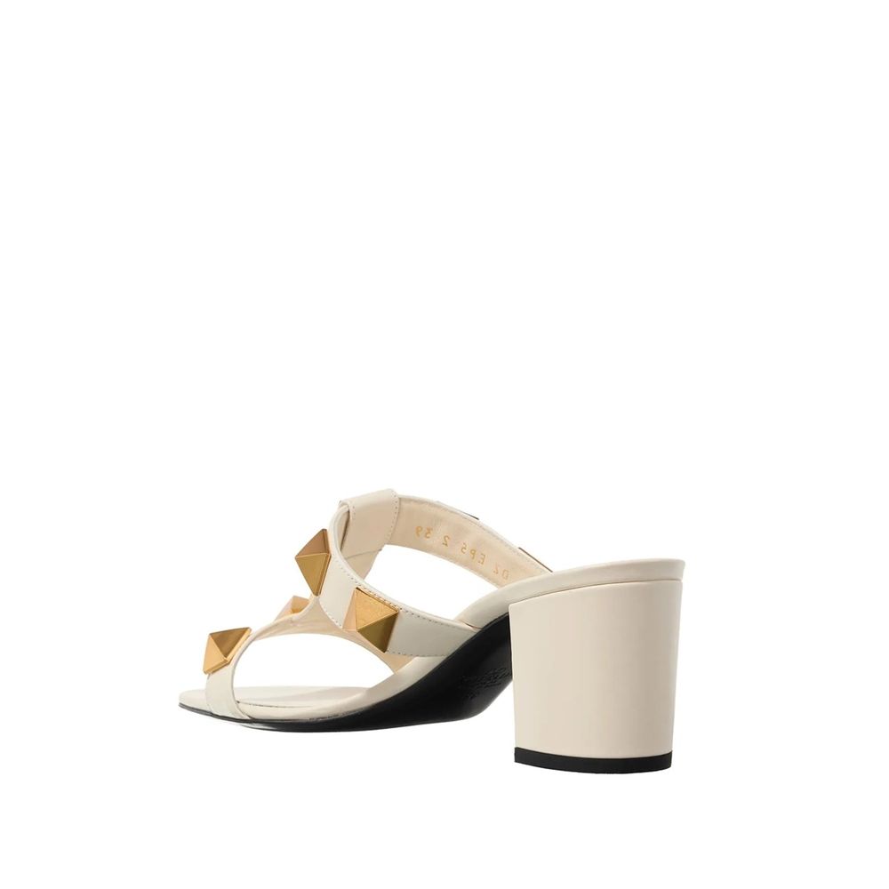 Valentino Garavani White Calfskin Platform Women's Sandals