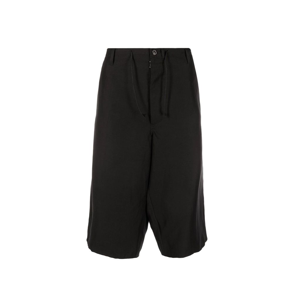 Maison Margiela Black Linen Bermuda Men's Shorts