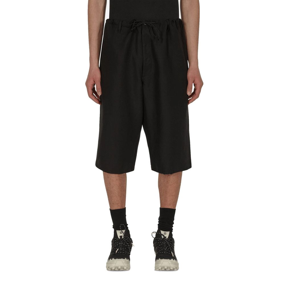 Maison Margiela Black Linen Bermuda Men's Shorts