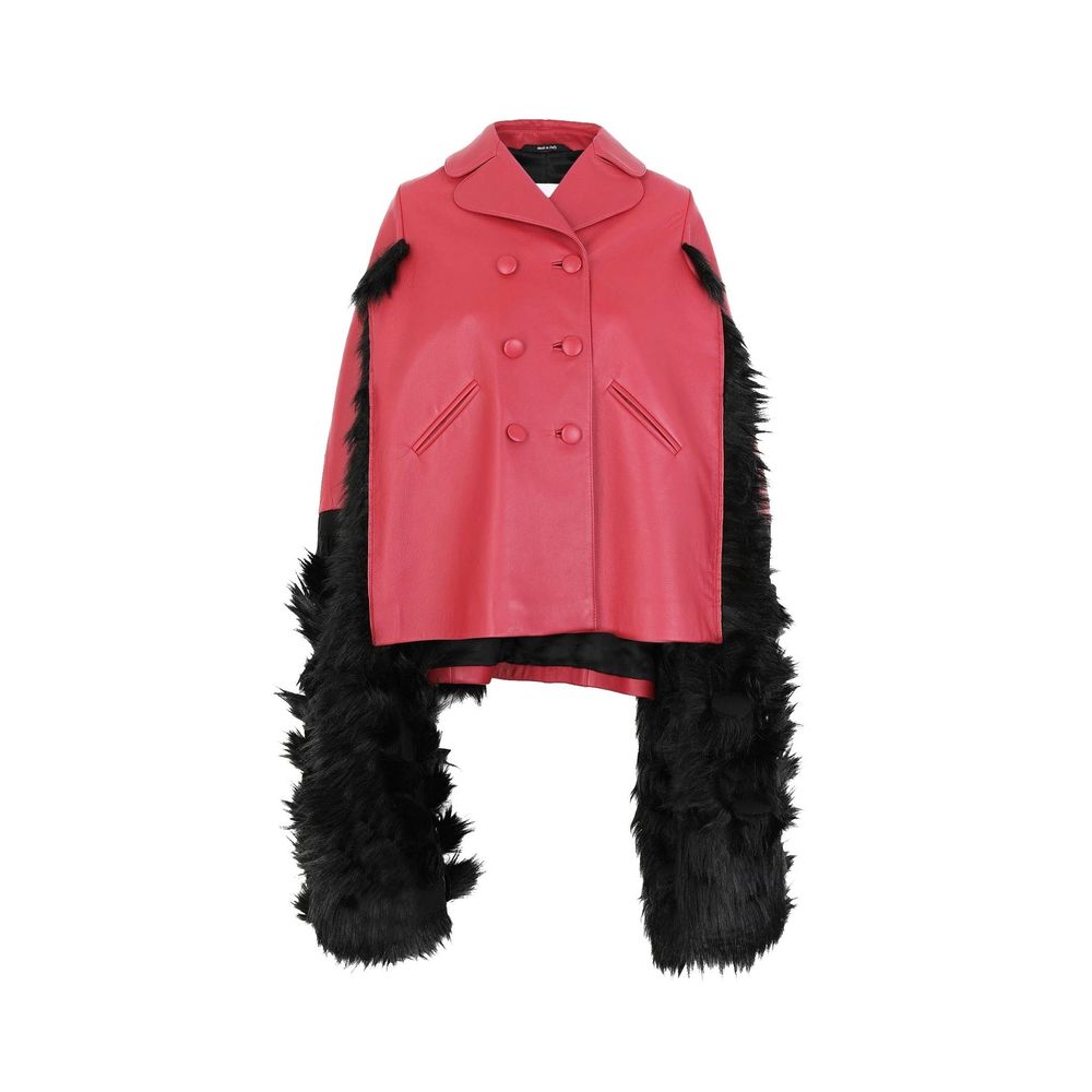 Maison Margiela Multicolor Leather Women's Coat