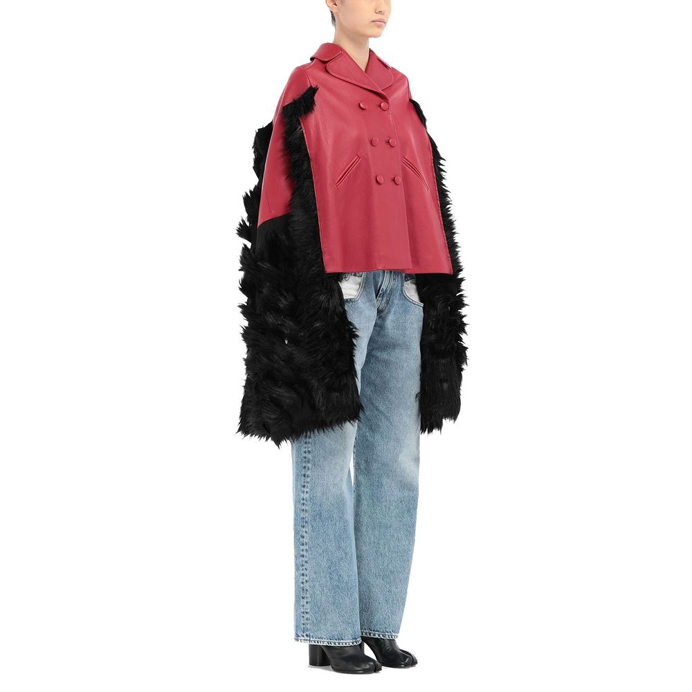 Maison Margiela Multicolor Leather Women's Coat
