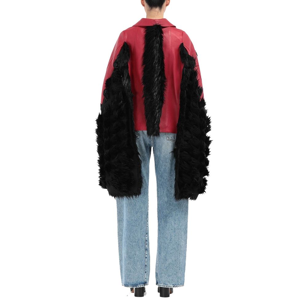 Maison Margiela Multicolor Leather Women's Coat