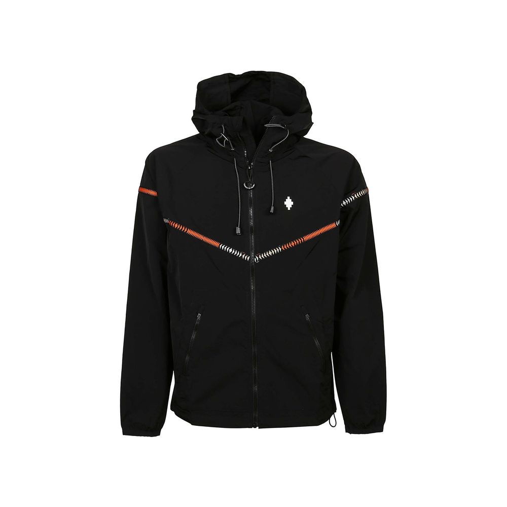 Marcelo Burlon Black Polyamide Shell Men's Jacket