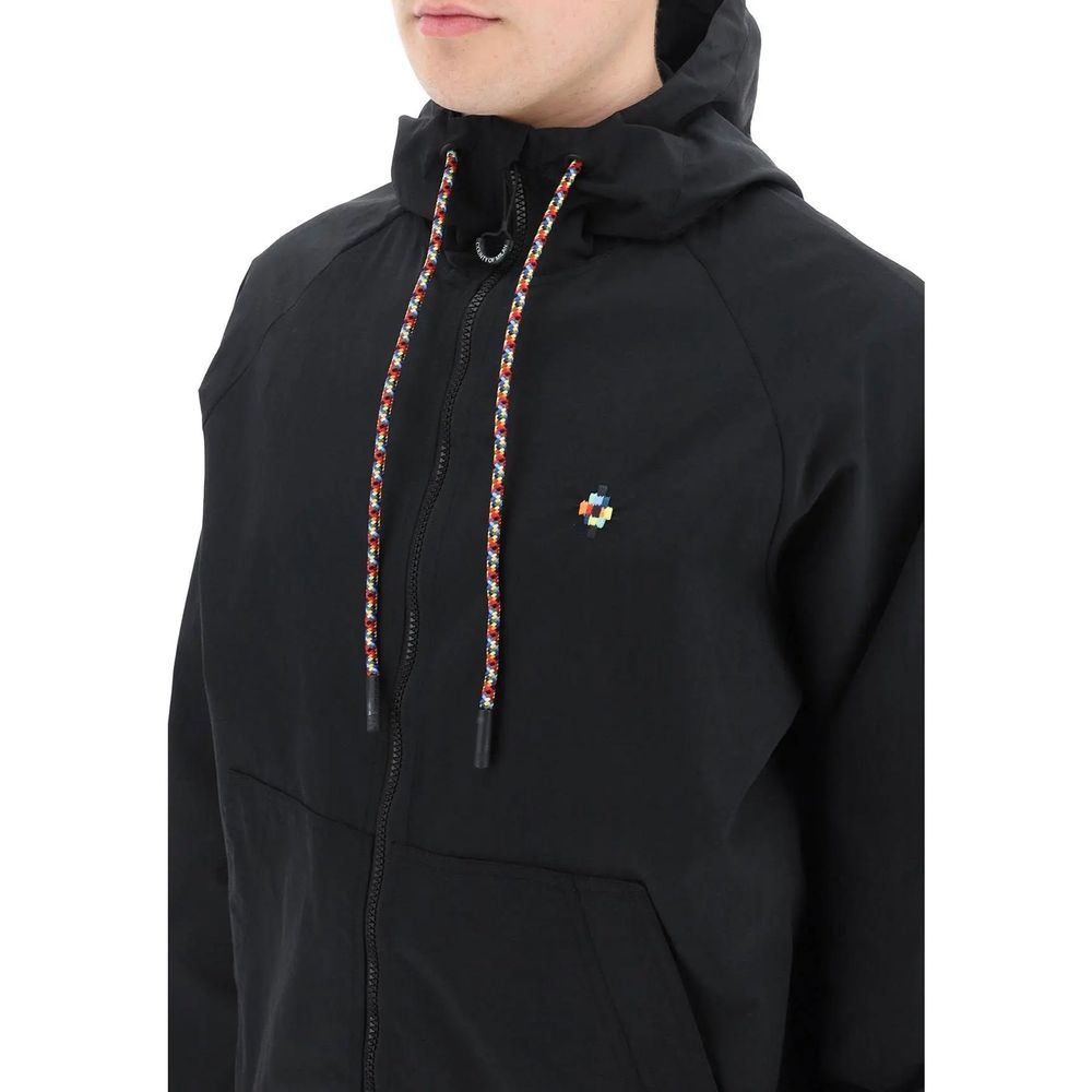 Marcelo Burlon Black Polyamide Shell Men's Jacket
