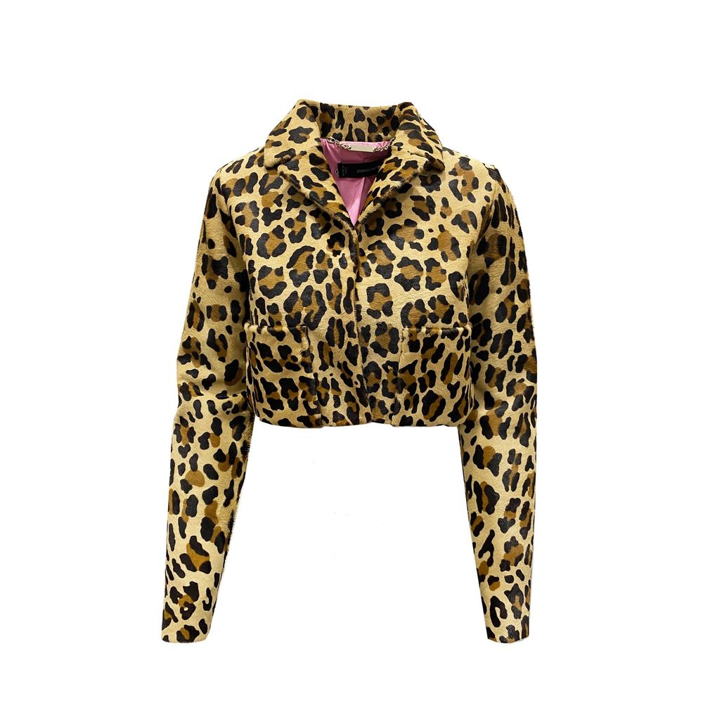 Dsquared² Brown Calfskin Full-Length Women's Jacket