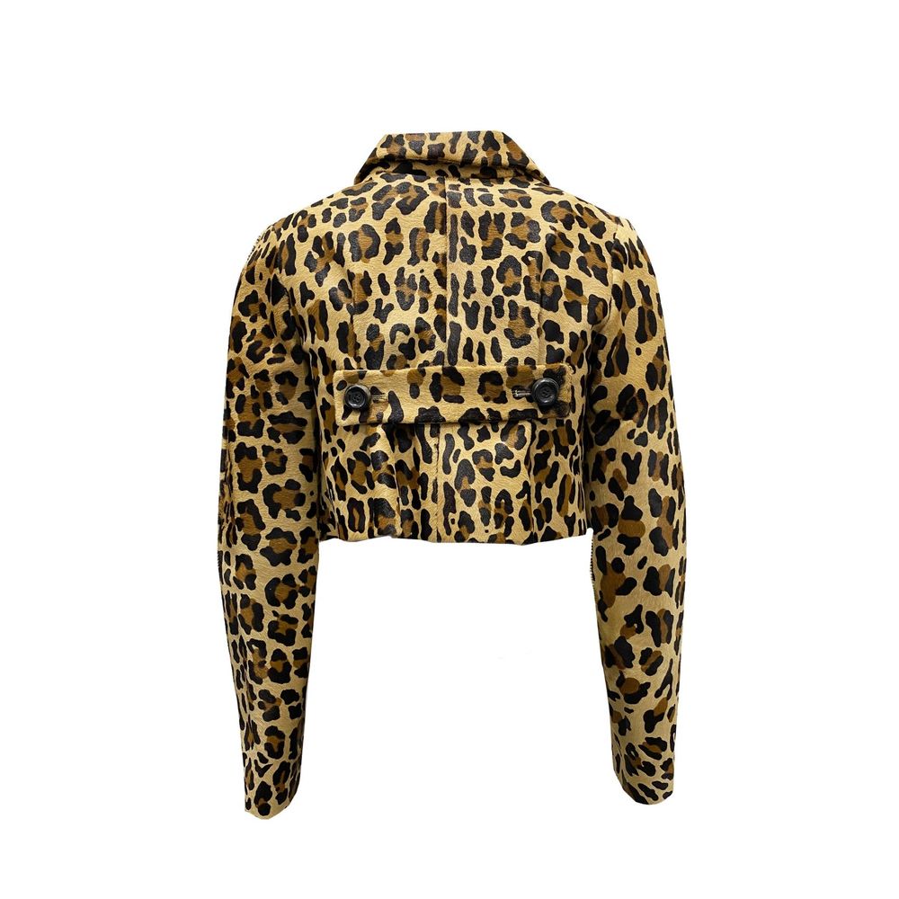 Dsquared² Brown Calfskin Full-Length Women's Jacket